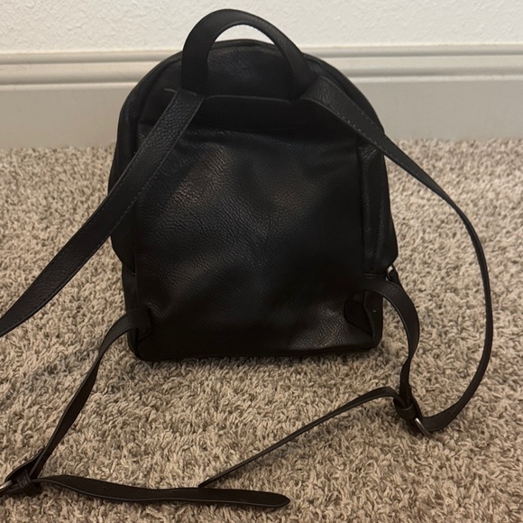 Universal Thread Mini Black Leather Backpack - Picture 5 of 11